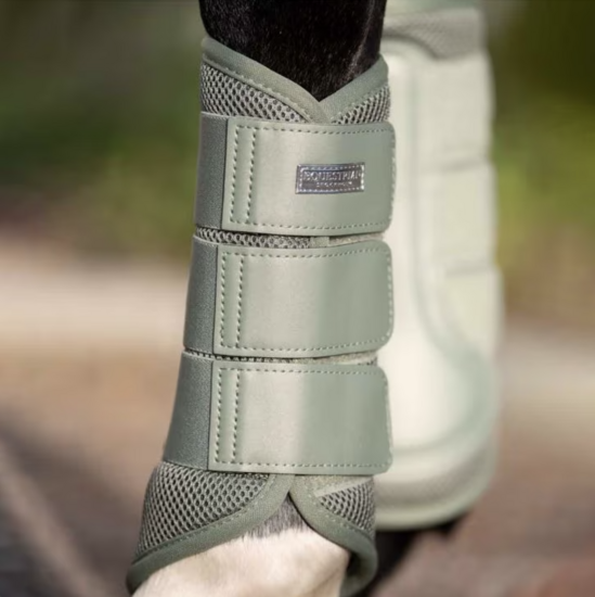 Equestrian Stockholm Mesh peesbeschermers Pistachio white 