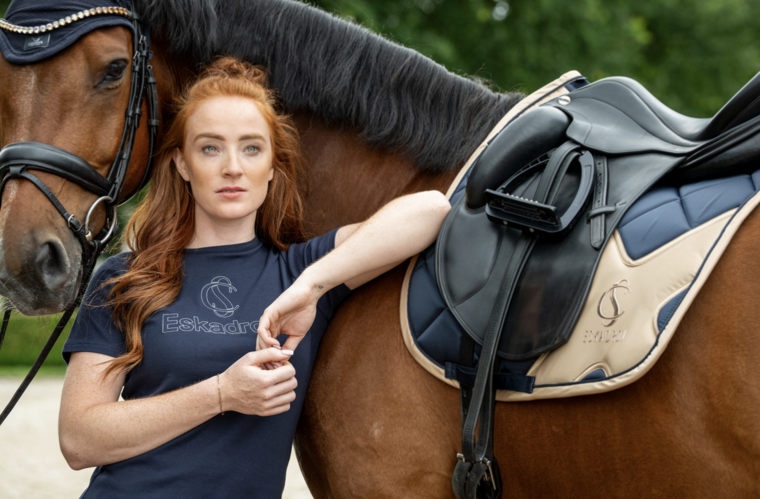 Eskadron zadeldek dressuur Bicross Mattgloss classic 26 full - Navy -