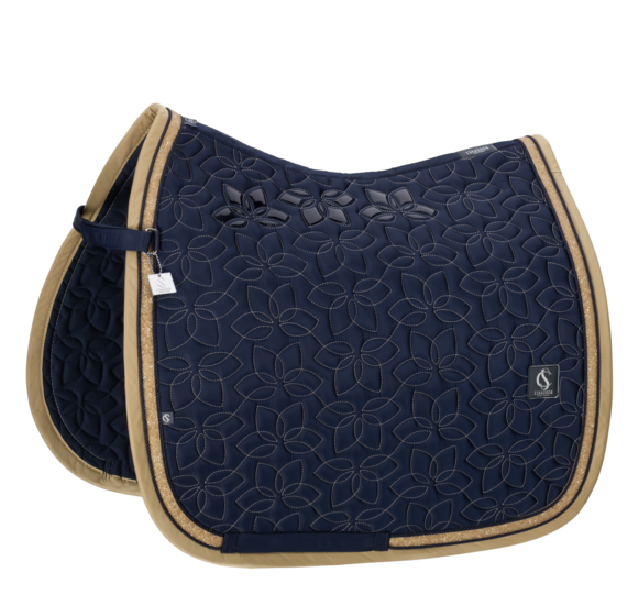 Eskadron zadeldek dressuur glossy jewel contrast  classic 26 full - Navy -