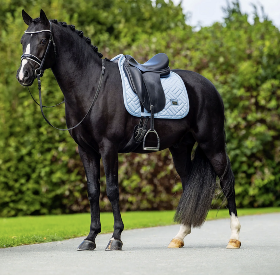 Equestrian Stockholm zadeldek Modern Midsummer Blue  Dressuur 