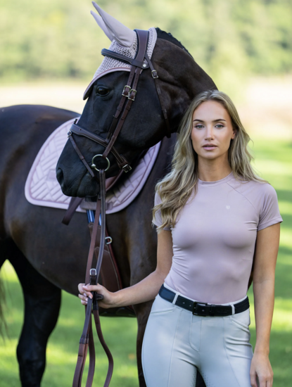 Equestrian Stockholm Dynamic korte mouw top Midsummer Blush