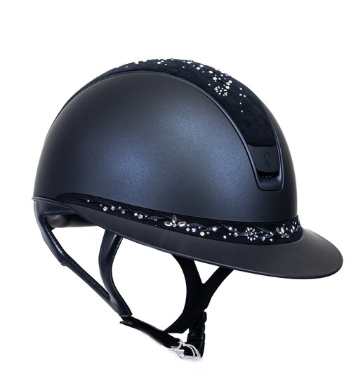 Samshield Miss Shield Cap 2.0 Shadow Matt Blue met Flower Swarovski Jewelry P.14