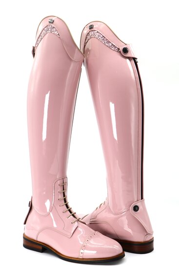 Kingsley rijlaars Olbia 01 shiny pink 