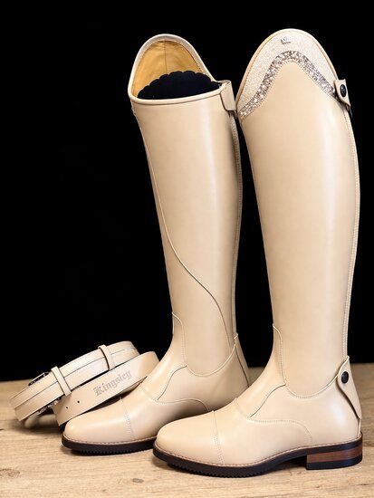 Kingsley rijlaars Olbia 01 nature beige top Finn