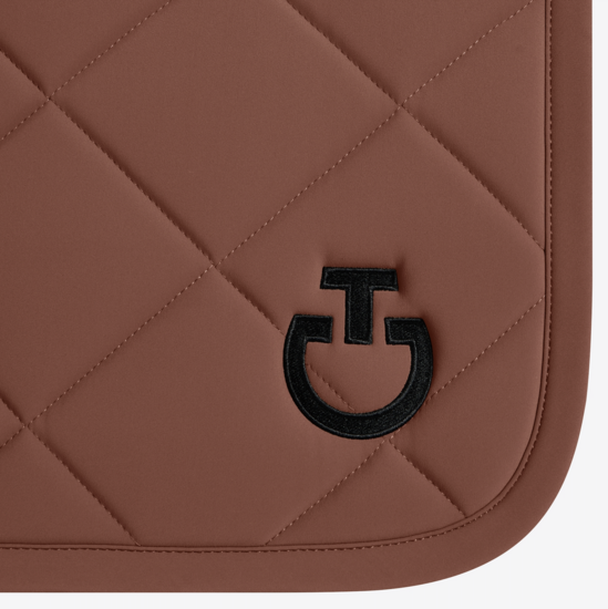 Cavalleria Toscana Diamond Quilted Jersey Dressuur Mink met zwart logo