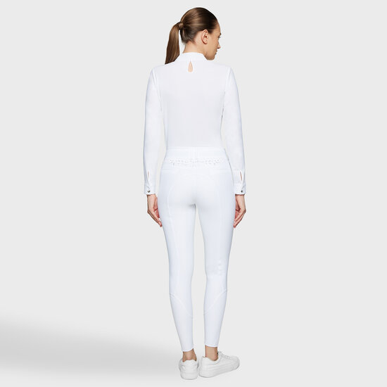 Samshield rijbroek CAPUCINE full grip White