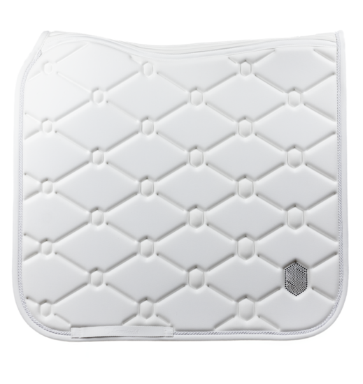 Samshield zadeldek - wit - Swarovski dressuur mt full