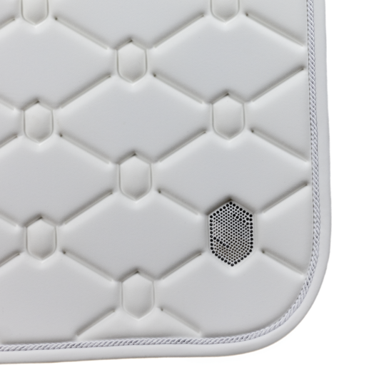 Samshield zadeldek - wit - Swarovski dressuur mt full