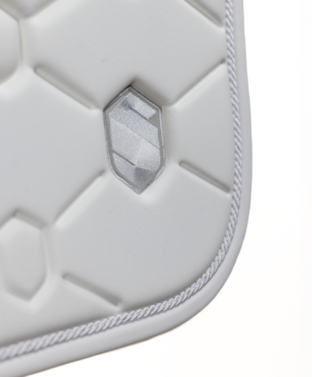 Samshield zadeldek Embroidery wit - dressuur -  mt full