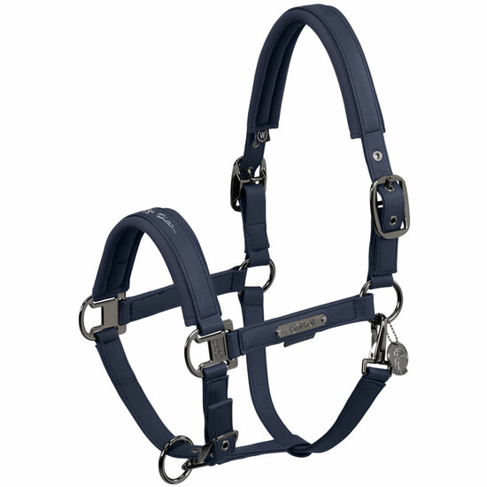 Eskadron halster leather platinum Navy SHET