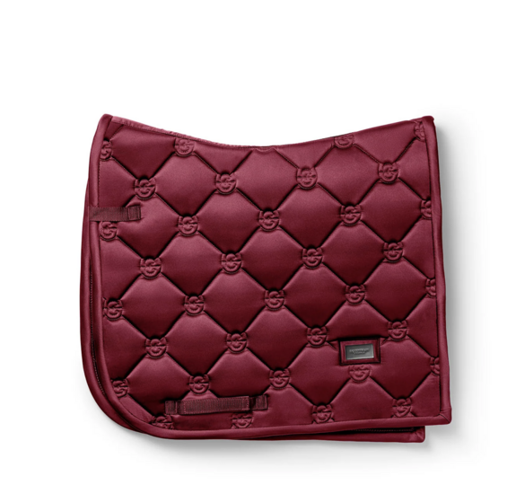 Equestrian Stockholm zadeldek dressuur Satin  Merlot