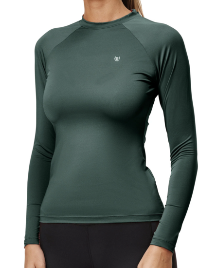 Equestrian Stockholm Dynamic top lange mouw Sycamore Green