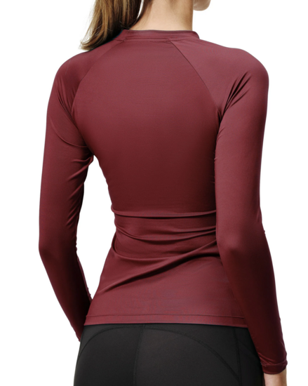 Equestrian Stockholm Dynamic top lange mouw Merlot