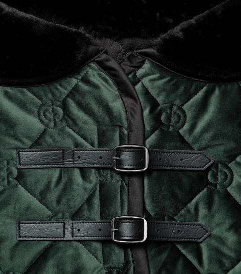 Equestrian Stockholm Velvet deken Sycamore Green