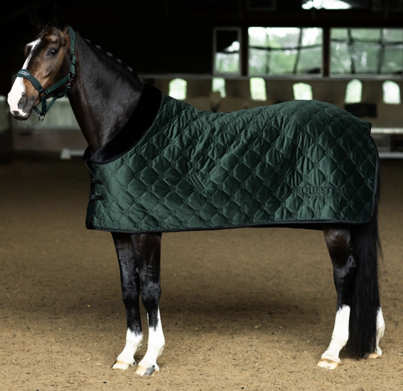 Equestrian Stockholm Velvet deken Sycamore Green