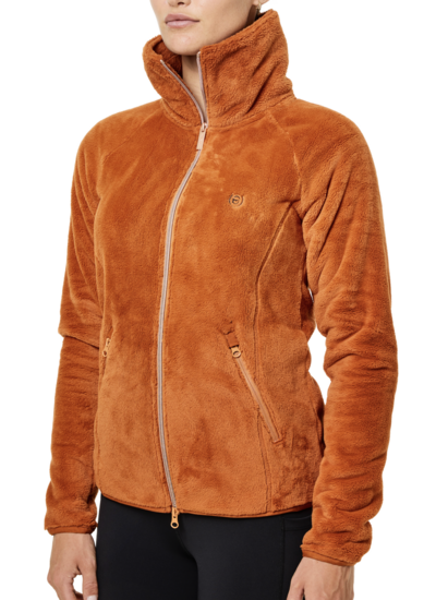 Equestrian Stockholm Velvet Fleece vest Chestnut