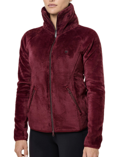 Equestrian Stockholm Velvet Fleece vest Merlot