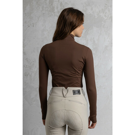 ANKY Mockneck lange mouwen Shirt Chestnut