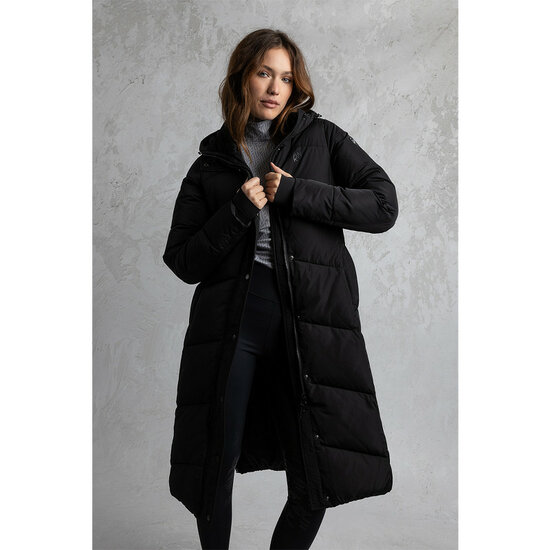 Anky  lange winterjas  zwart