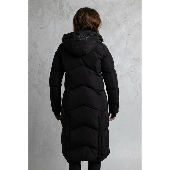 Anky  lange winterjas  zwart