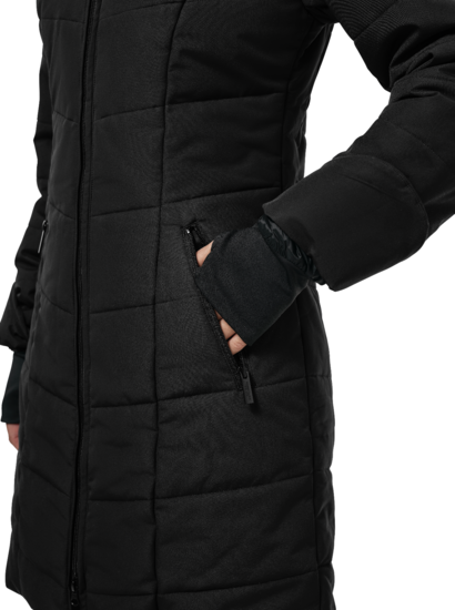 Equestrian Stockholm - lange - Winterjas Denali Black Blush