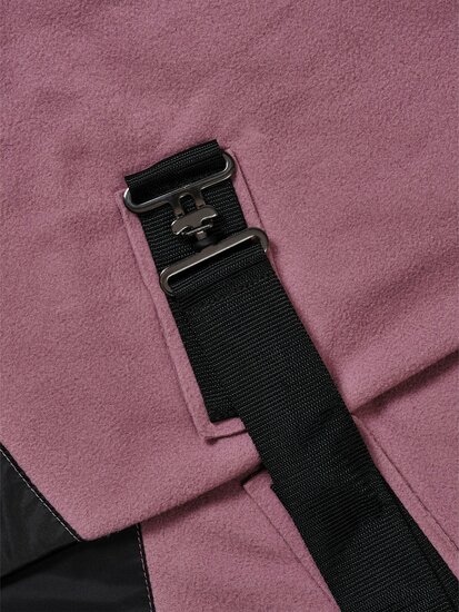 Equestrian Stockholm fleece deken met Fur kraag - Blush 