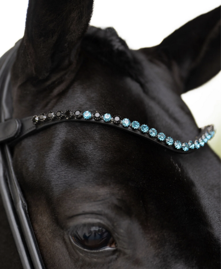 Equestrian Stockholm frontriem   8 mm  Blue Meadow