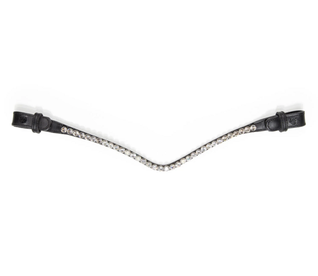 Equestrian Stockholm frontriem   8 mm  Crystal