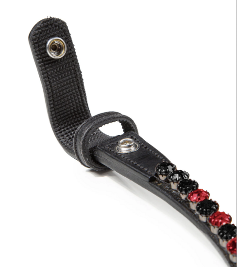 Equestrian Stockholm frontriem   8 mm  Merlot