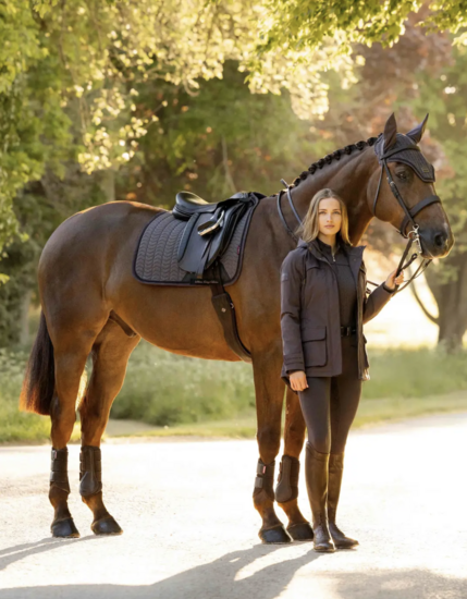Le Mieux Heritage Herringbone dressuur Cocoa full