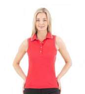 ANKY&reg; Essential Polo Shirt Sleeveless Summer Berry SS22