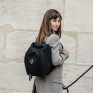 Kentucky Cap tas met "konijnenbont" Zwart 