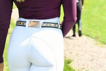 Equito rij legging white rose gold 