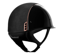 Samshield Cap Shadow Glossy Black Alcantra and Rose gold details NR.26