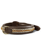 Equestrian Stockholm hond halsband Bronze Gold 