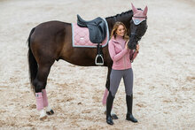 Equestrian Stockholm Pink Crystal  dressuur zadeldek 