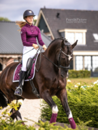 Equestrian Stockholm Purple white edge Dressage