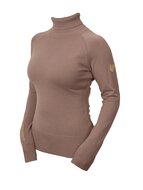 Equestrian Stockholm  knitted polo top Champagne