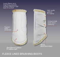Le Mieux Fleece Lined Brushing Boots wit