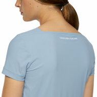 Cavalleria Toscana boat neck jersey t-shirt lichtblauw 