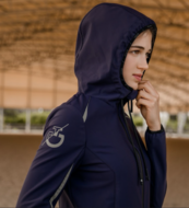 Cavalleria toscana Team Highlight softshell hooded jasje navy 