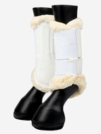 le Mieux fleece mesh brushing boots wit 