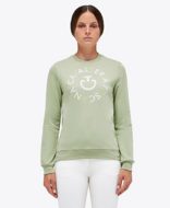 Cavalleria Toscana pastel groen Orbit Pixel stitch crew neck sweater