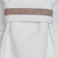 Samshield plastron crystal fabric Rose gold