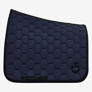 Cavalleria Toscana Geometric quilted Dressage Saddle Pad Navy