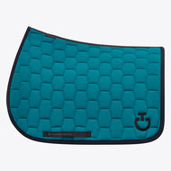 Cavalleria Toscana Geometric quilted JUMP Saddle Pad Turquoise