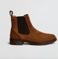 Kingsley Amsterdam Chelsea judpurs  COGNAC suede met bruin elastiek 