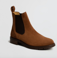 Kingsley Amsterdam Chelsea judpurs  COGNAC suede met bruin elastiek 