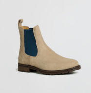 Kingsley Amsterdam Chelsea judpurs  SAND suede met JEANS BLUE elastiek maat 36