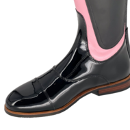 Kingsley rijlaars Olbia 01 zwarte lak met Ostrich pink Schacht maat 38 MC-M